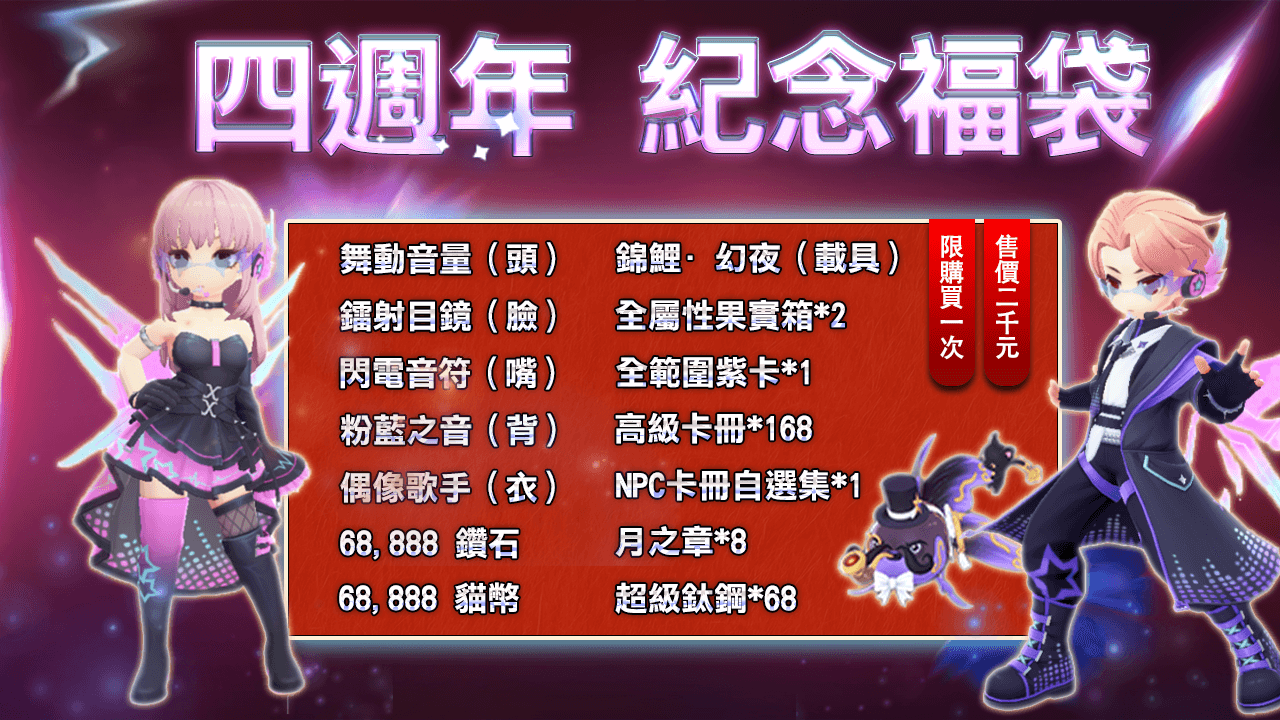 #四週年紀念福袋 